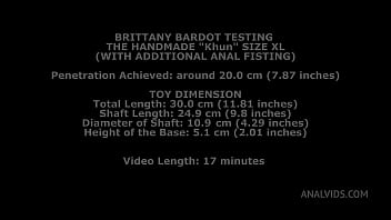 Preview 1 of Mom And Sun Sex Viedio - Brittany Bardot Testing The Handmade &quot_Khun&quot_ Size Xl (With Additional Anal Fisting) TWT015
