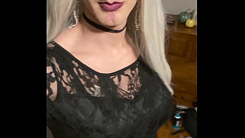 Preview 2 of Skinny Slut Fucked In Car - Boyfriend Dressed as Woman
