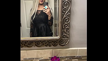Preview 3 of Skinny Slut Fucked In Car - Boyfriend Dressed as Woman