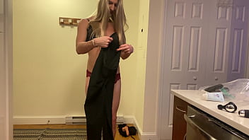 Preview 1 of Xxcmo - Crossdressing into Slutty Blonde
