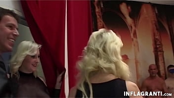 Preview 1 of Tutior Beeg - Slutty milfs sharing cocks in gangbang