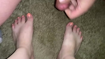 Preview 3 of Maria Ozaw Video - Nice pov cumshot over amateur latina whore&#039_s sexy feet