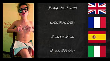 Preview 3 of Xxxx H Q Hd - JOI De Una Profesora : Aprender Los Idiomas Con Xvideos - Clase 1: Tetas