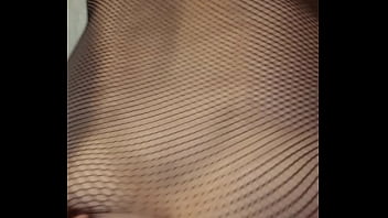 Preview 3 of Travel Bus Anal - Sissy peckey wearing fishnet stockings