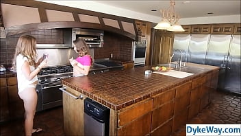 Preview 2 of My Chubby Daughter - lesbian cooking show sex