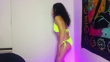 Preview 2 of Mature Straponla Porno - Fit Rave Babe Nadia Angel Twerking Dance
