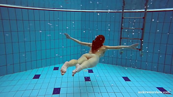 Preview 4 of 2 Emily Grey - Big tits petite babe Deniska swimming in the pool