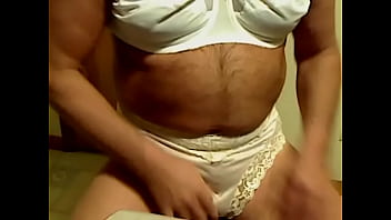 Preview 1 of Sexy Hb Video Film Dounload - Horny Sissy Masturbates and Cums in Panty