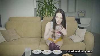 Preview 1 of Wwwxxxcom Www Wwwcom - Busty gf cools down throat with hard cock