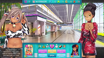 Preview 1 of Shower Orgasem - HuniePop 2: Double Date | Ep.14 - Look Away!