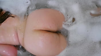 Preview 3 of Alison Tyler Brother Sex Video - Big booty milf takes bath and pussy masturbation