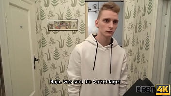 Preview 2 of Hd Seaxy Vides Mp4 - DEBT4k. Russischer Shopaholic von Schuldeneintreiber in Hubbys Gegenwart gefickt