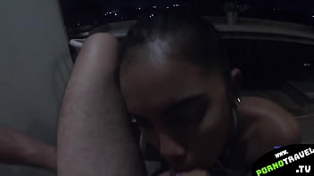 Preview 2 of Big Xxx4 - she suck my dick on the balcony