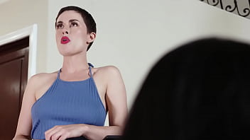 Preview 3 of Uncle Rape Fantasy - Hot busty lesbian MILF has sex with petite teen Sara Luvvv