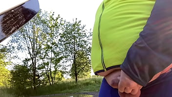 Preview 3 of Xxx Saneleyon - Outdoor cock Shake