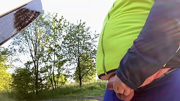 Preview 4 of Xxx Saneleyon - Outdoor cock Shake