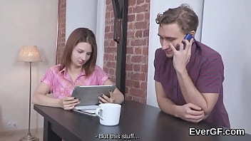 Preview 2 of Money San Xxx Hallo Me - Poor stud allows sexy buddy to fuck his girlfriend for hard cash