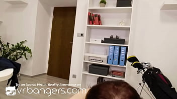 Preview 4 of Teen Xxxvedio - VR BANGERS Redhead Intern Fucks With Boss