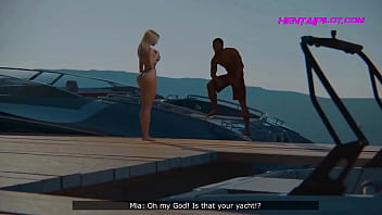 Preview 2 of Misused Sis - Mia X BBC Meaty Cock Lover - Massive Blowjob - 3D Animation