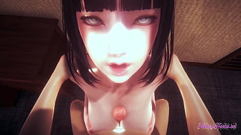 Preview 2 of Sensual Japanese Mom Remarriage - Naruto Hentai 3D - Hinata Titjob,  Blowjob &amp_ Fucked by a big Dick