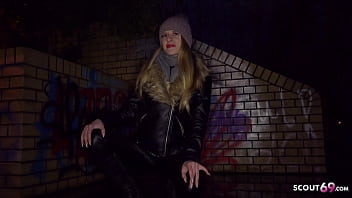 Preview 2 of Larkin Bitch - GERMAN SCOUT - ROUGH ANAL SEX FOR SKINNY GIRL NIKKI AT STREET CASTING BERLIN