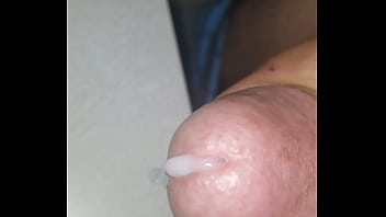 Preview 3 of Sbutte Sex - Squeezing the cum out! Need someone to suck it all down.