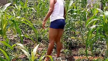 Preview 2 of Xxnn Sex Sunny Leone - Butt fuck in a meadow with one of my boy in my plantain farm