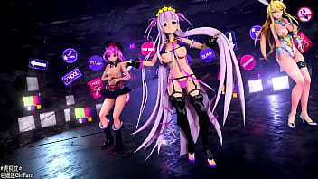 Preview 3 of Fuck Dad And Son - 【Fate MMD-R18】Shake it out BB (by 嫚迷GirlFans)