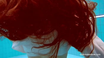 Preview 2 of Juliana Mom Son Sex - Big natural tits babe Lola underwater swimming