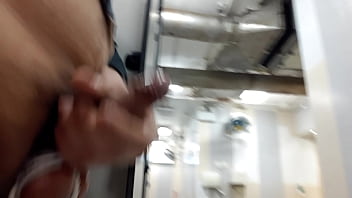 Preview 3 of Fun Kings Private - Tied my ball and jerking in Hong Kong public toilet