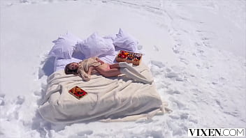 Preview 1 of Mom Son Full Movies Dvd - VIXEN Ski bunny Sonya has passionate sex in the Alps