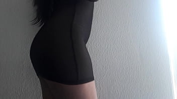 Preview 1 of Bhojpuri Choda Chodi Vdeo - Mi esposa bailando con vestido de malla