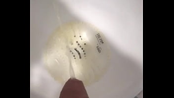 Preview 3 of Public Masturbation Voyeur - Piss in public wc