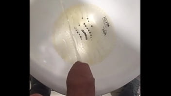 Preview 1 of Public Masturbation Voyeur - Piss in public wc