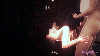 Preview 1 of Just Porns - Naruto Hentai 3D - Threesome Hinata blowjoib and Gets Fucked Through a Wall - Anime Manga Japanese Porn