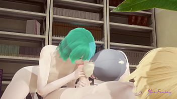 Preview 2 of Odia Desi Local Xxxx - Femboy Yaoi - Threesome Hidetsumi &amp_ Tod Suck and are fucked  - Yaoi Hentai 3D Japane Manga anime gay