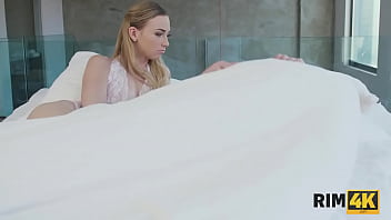 Preview 1 of Sandra Otterson Wifeys World - RIM4K. Teen woman is addicted to mans tushy and wants to taste it