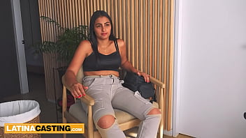 Preview 2 of Ophelia Tickle - Smoking Hot Latina Takes A Shortcut In The Modeling World Sucking Dick!