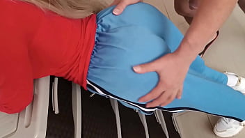 Preview 1 of Any Meson - Provocative flirtatious neighbor eager to be spanked in the last gasp FIRST TIME ANAL SEX,  HARDCORE AND CUM INSIDE A BIG ASS MILF (18 years old)