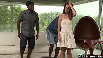 Preview 1 of Ayah Mok - 21 years old petite teen Sara Bell takes extreme interracial MONSTER COCKS DOUBLE ANAL! Holy fuck,  this scene left me speechless!
