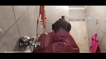 Preview 3 of Jerking His - ENGELA SUCKING HER TITS