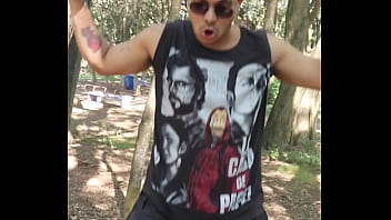 Preview 1 of Gay Black Cu - Novinho dan&ccedil_ando funk