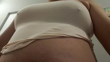 Preview 1 of Interracial Gay Dad - WOW,  this fucker has HUGE TITS. Masturbating. See my other videos.