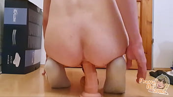 Preview 2 of Suionl Xxx - Riding an enormous dildo with my tight ass made me cum