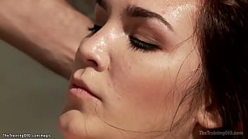 Preview 1 of Polis Bbw - Natural busty sub gets cum on tongue