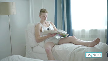 Preview 1 of Crummy Kiss - Stunning Cock Craving Twink Angel Jacking Off And Teasing His Nipples!