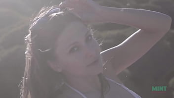 Preview 2 of Melissa Benoist Xxx - Petite and Beautiful Talia Mint Masturbates on Public Beach