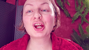 Preview 3 of Misha Mynx - ASMR: eating jelly teddybears candies. Chewing. Mouth Close-up.