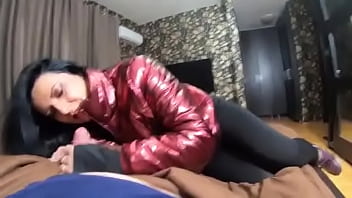 Preview 3 of Dani Daniels Hot Screaming Porn - Preview- The nympho wife plays with her camel-toe jumpsuit and put some cum on her shinny red down-jacket 230#amateur,  #m...