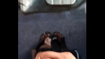 Preview 2 of Scissors Shot - Cuming in the train PART 1